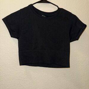Black offline/aerie workout crop top